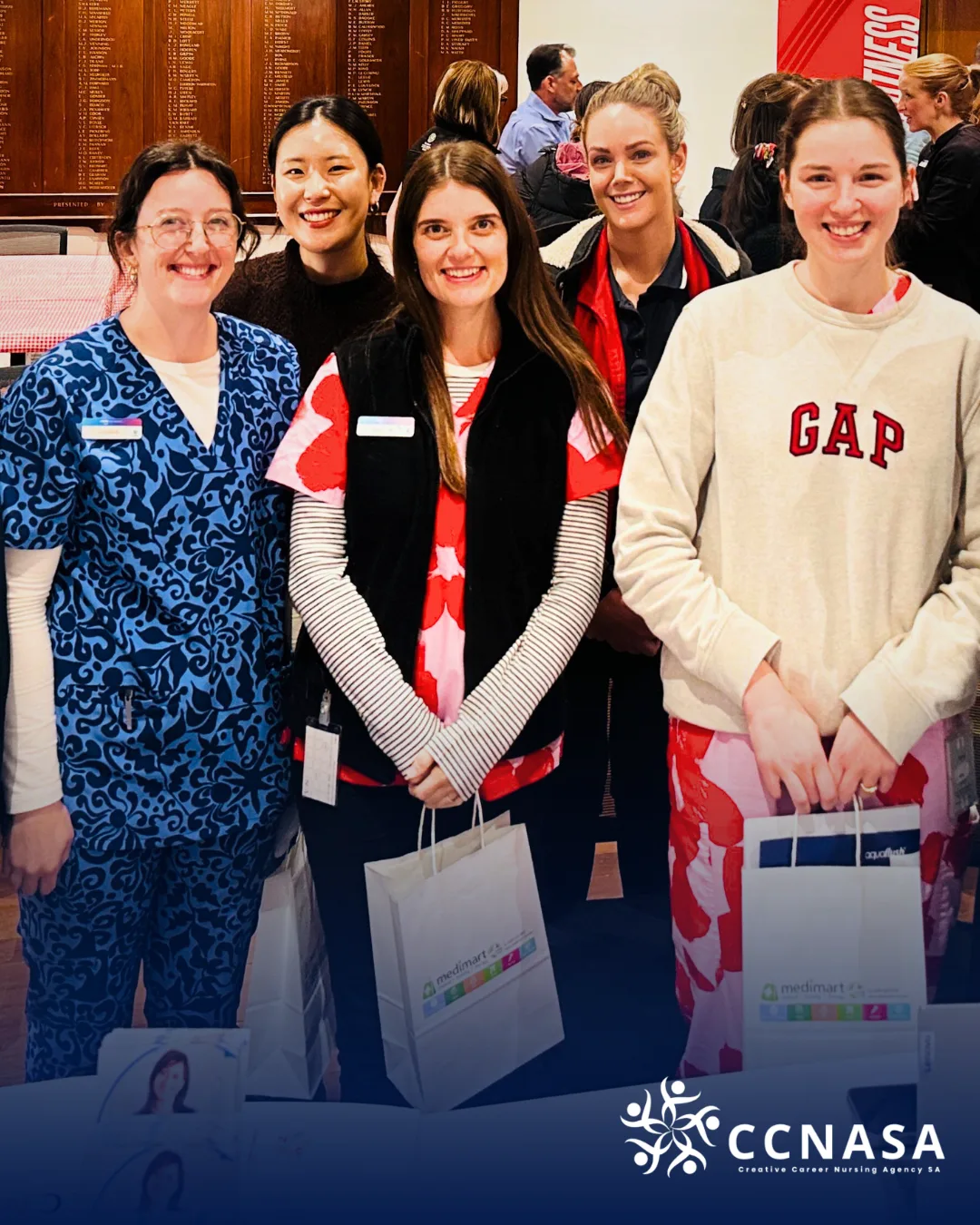 Aged care professional reviewing documentation