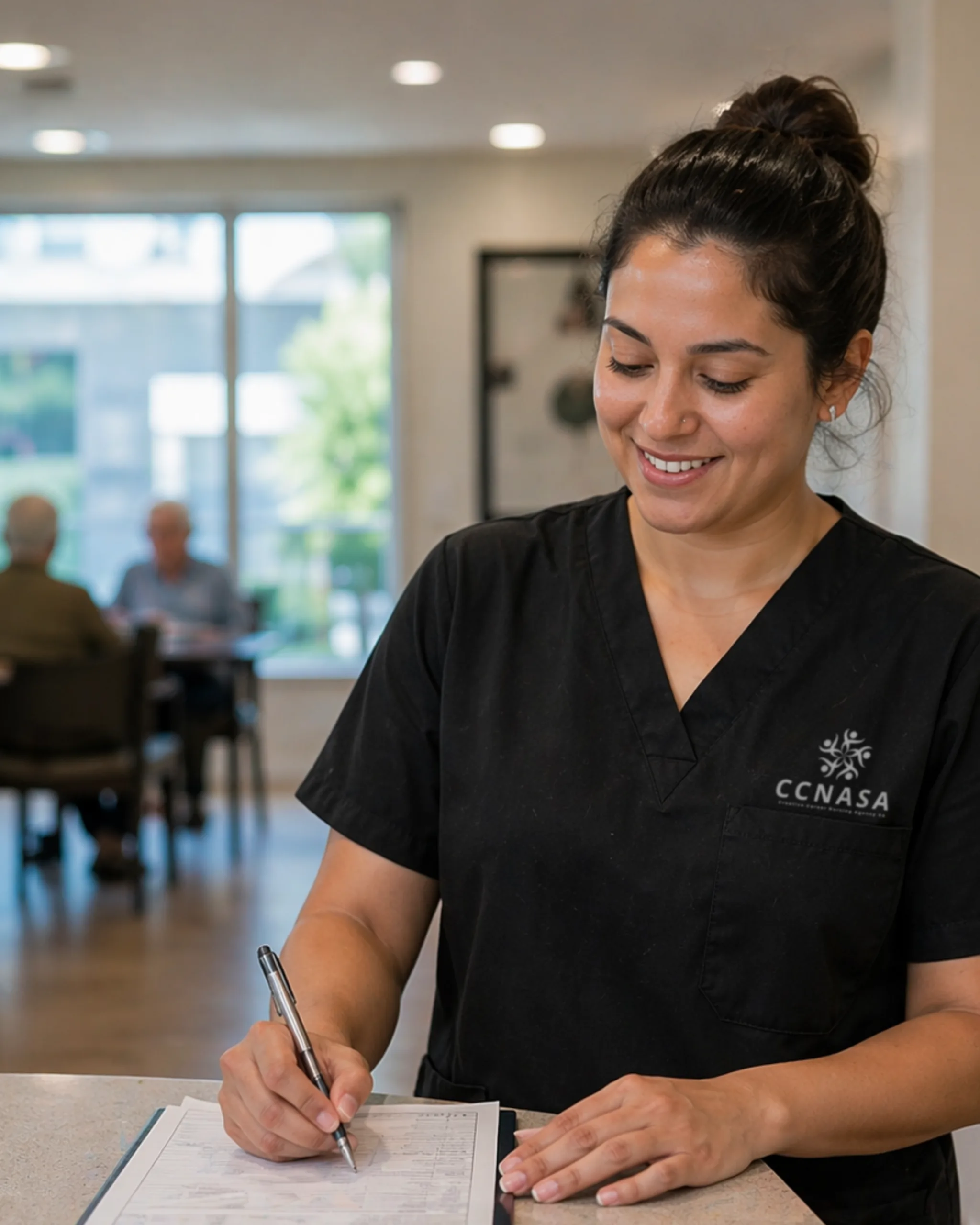 CCNASA Registered Nurse working in a healthcare setting