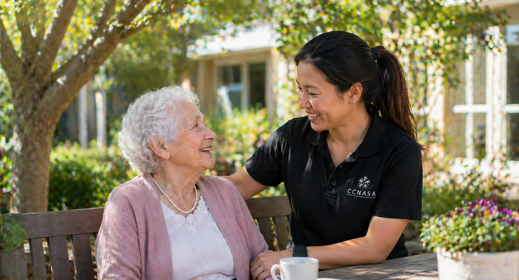 CCNASA Personal Care Worker supporting an older person