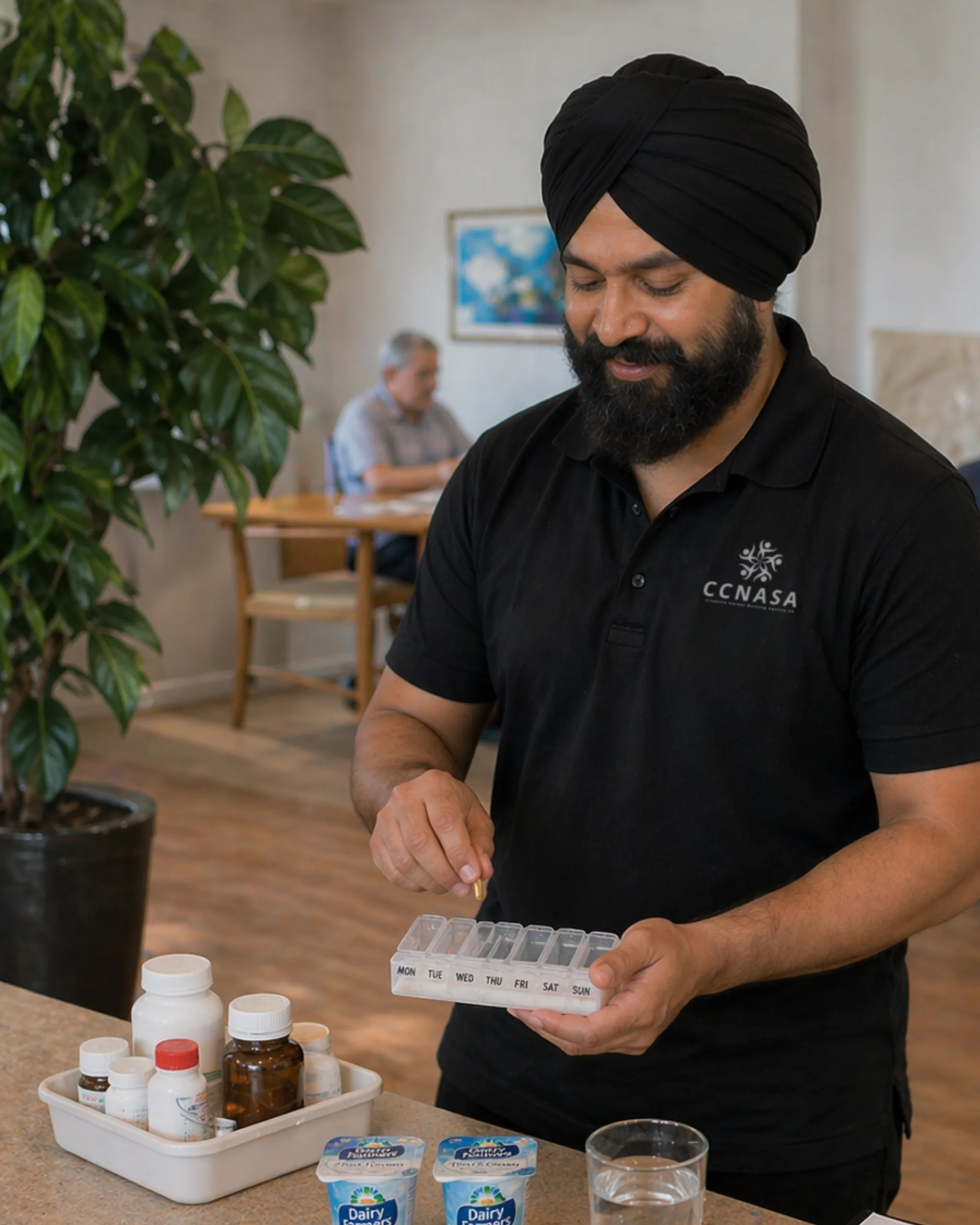 CCNASA Personal Care Worker supporting a client in a healthcare setting
